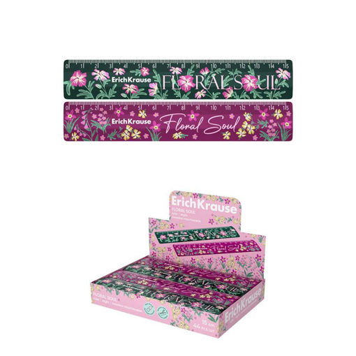 Picture of EK FLORAL SOUL PLASTIC RULER 15CM